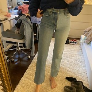 Reformation Cynthia Twotone High Rise Jeans